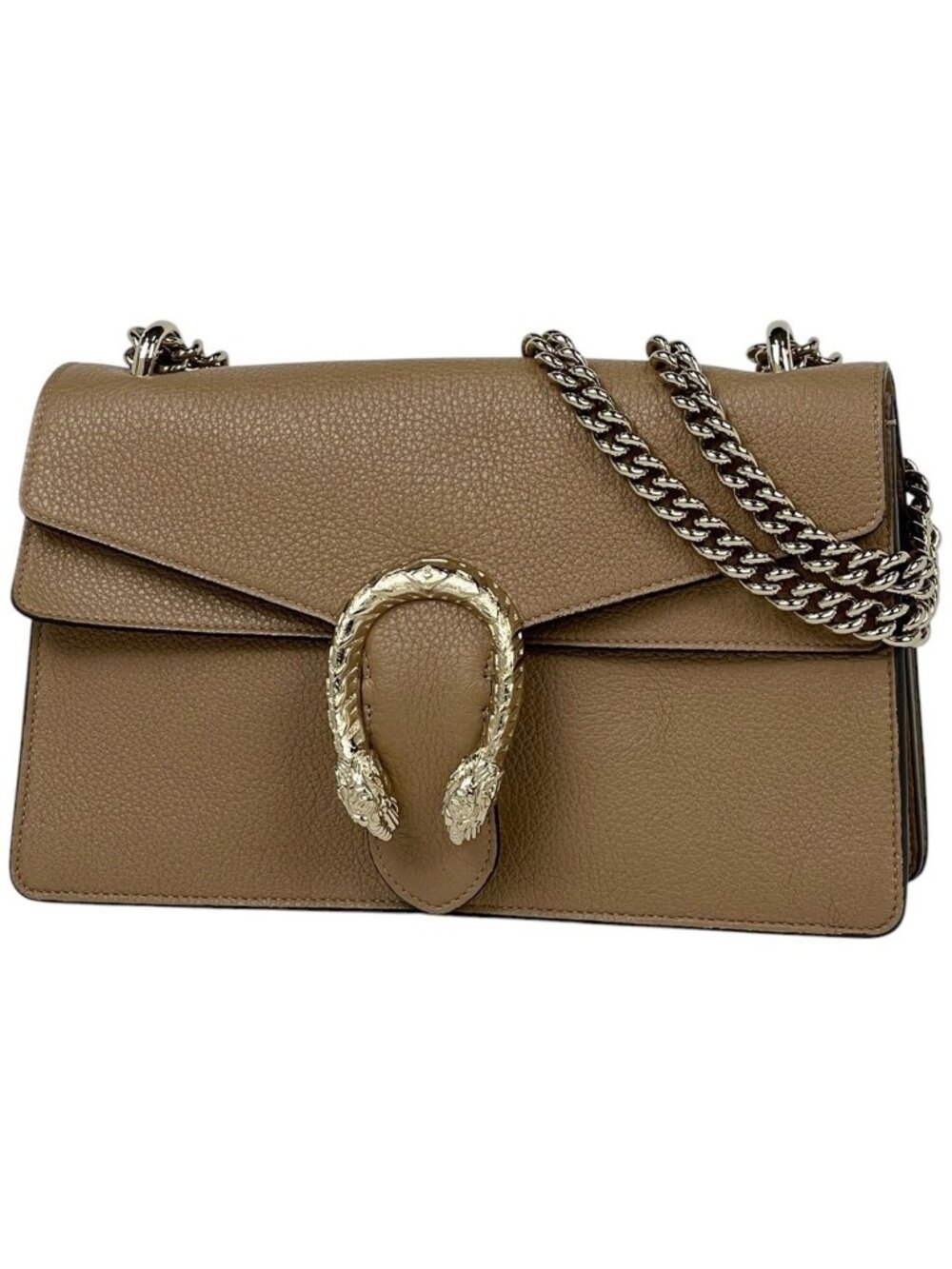 Gucci Shoulder Bag Dionysus Leather Beige